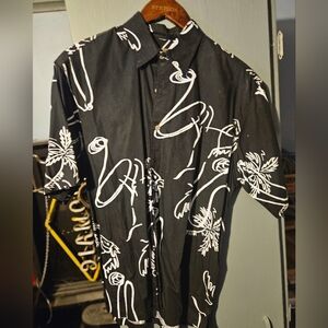 Men's Cowboy Themed SS Hawaiian Style Shirt